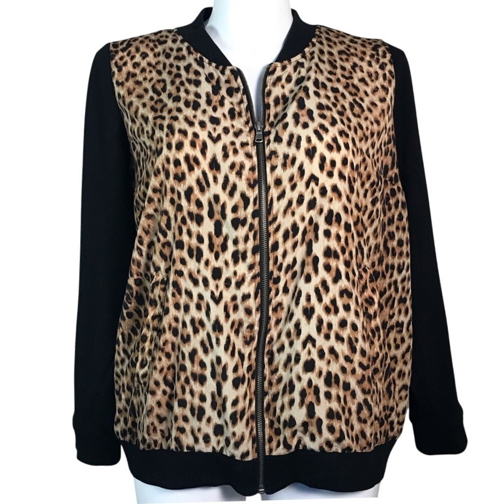 TORRID Plus Size Animal Print Zip Up Jacketn Size 2X